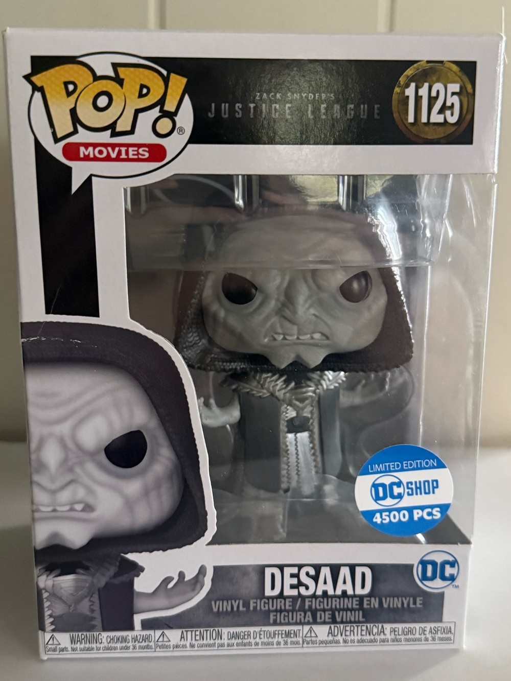 Funko pop! Desaad 4500 pcs Vinyl Figure - Black, Gray, White